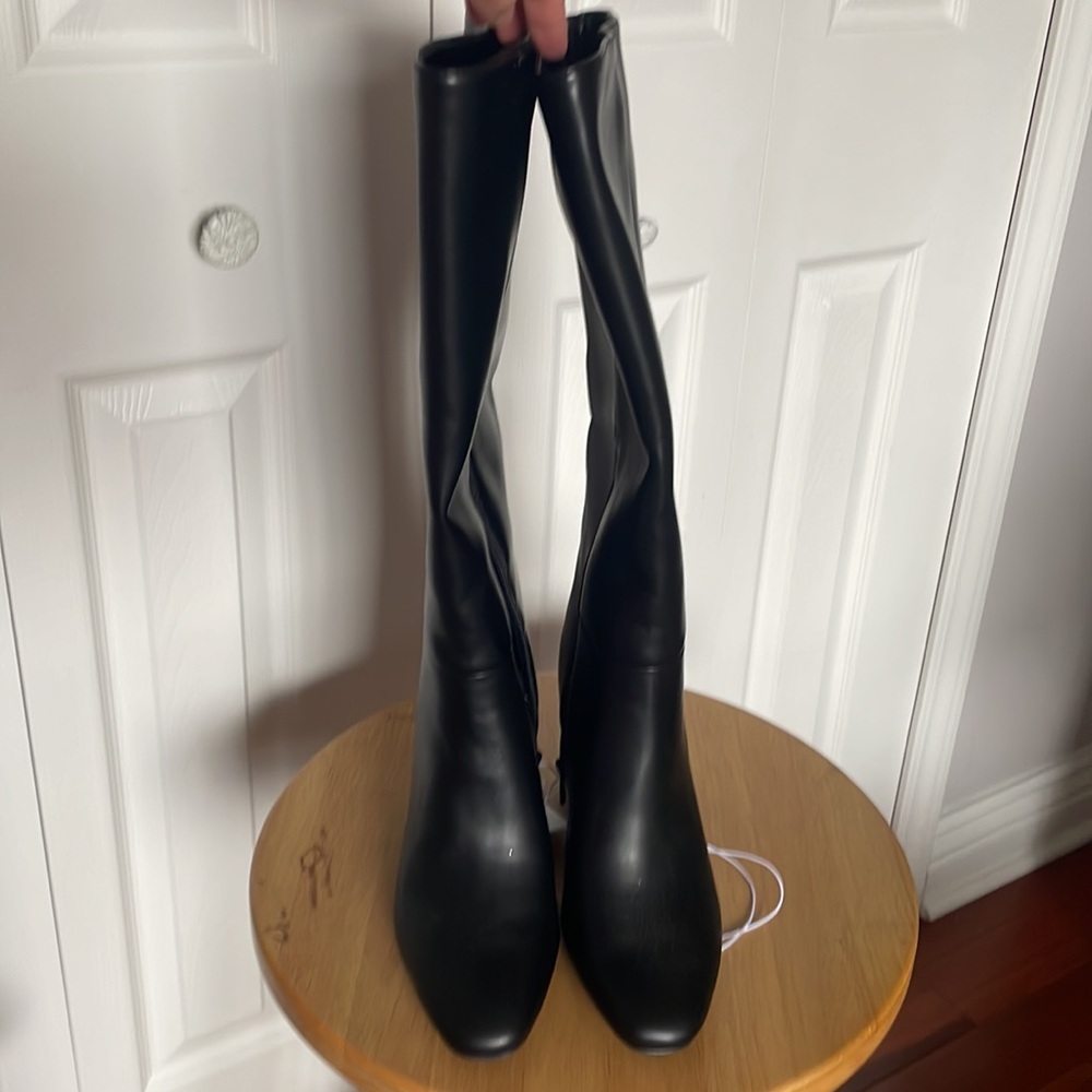 a new day Black Mid-Calf Block Heel Boots - Picture 3 of 5